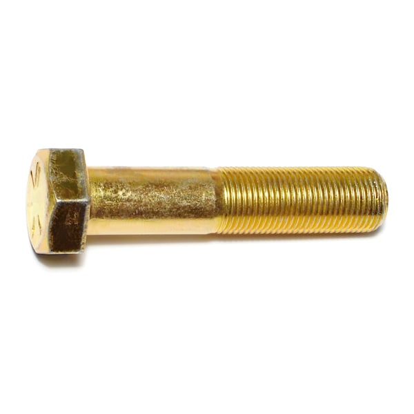 Midwest Fastener Grade 8, 3/8"-16 Hex Head Cap Screw, Zinc Yellow Steel, 3-1/2 in L, 10 PK 00932 - main